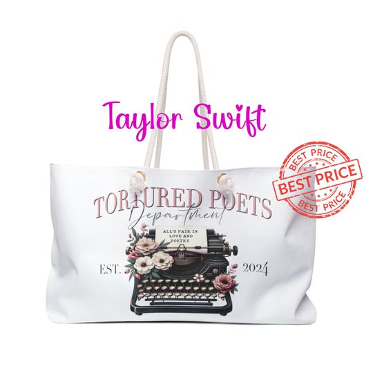 Discover Taylor Beach Bag, Tortured Poets Department,