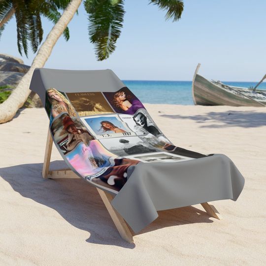 Discover Taylor Album Covers Beach Towel
