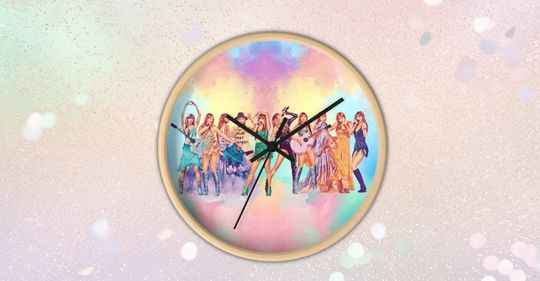 Discover Eras Tour Taylors Version Round Shape Wall Clock