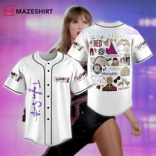 Discover Taylor The Eras Tour Baseball Jersey Shirt Gift For Fan