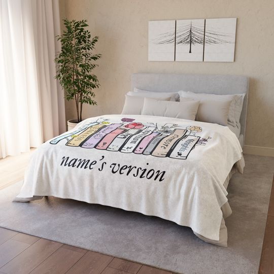 Discover Personalized Taylor book inspired blankets | Taylor Gift | Taylor Room Decor | taylor version
