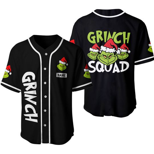 Discover Personalized Christmas Gri.nch funny character Baseball Jersey