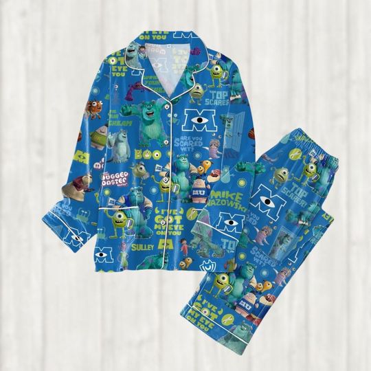 Discover Disney Monsters Inc Sully Pajamas, Sully Fur Pajamas Set, Monsters University Women Pajamas