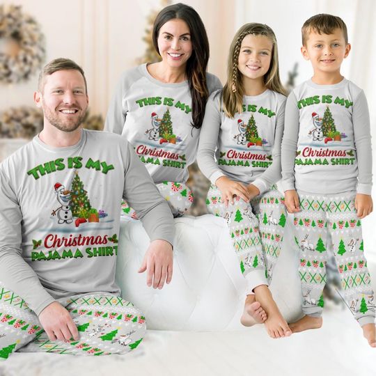 Discover Christmas Frozen Olaf Pajamas Family, Disney Snowman Dancing Holiday