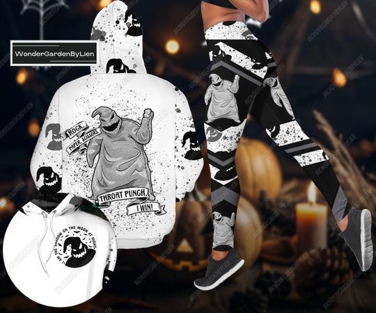 Discover Halloween Oogie Boogie Hoodie Legging Set, Horror Character Workout Leggings, The Nightmare Before Christmas, Disney Scary Movie