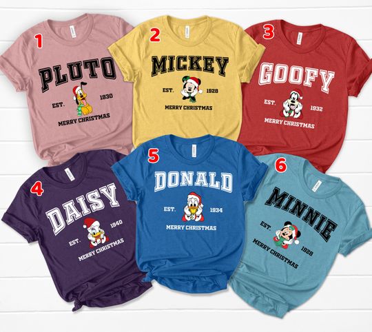 Discover Vintage Disney Mickey and Friends Characters Christmas Custom