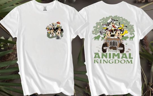 Discover 2-sided Disney Animal Kingdom Safari Mode Custom T-Shirts