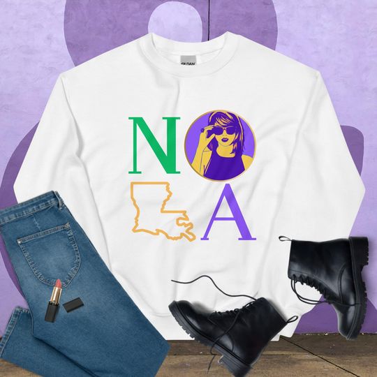 Discover Unisex NOLA Eras taylor version Sweatshirt, Eras Tour New Orleans