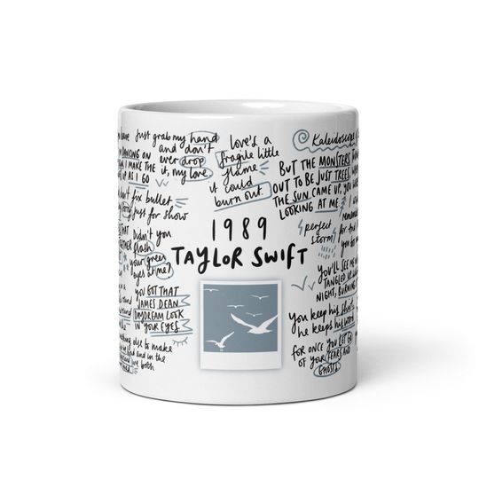 Discover Taylor 1989 Lyrics Mug, Wordie Mug