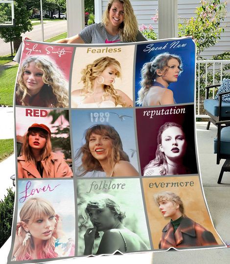 Discover Eras Tour Blanket, Taylor Quilt, Taylor Album Covers Blanket