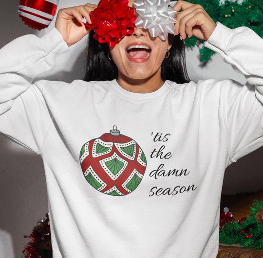 Discover Tis the Damn Season Sweatshirt Christmas Taylor