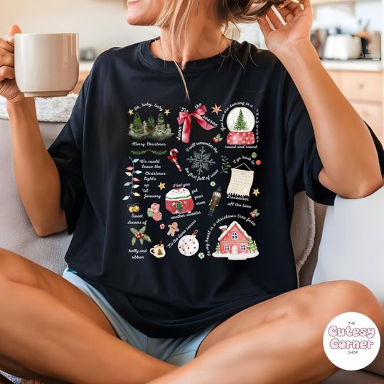 Discover Taylor Christmas Shirt, Taylor Lyrics Christmas Tshirt, Taylor Christmas Shirt
