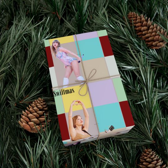 Discover Merry Swiftmas! Taylor Themed Wrapping Paper