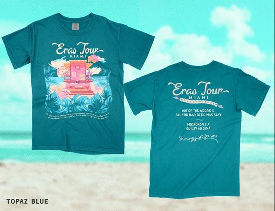 Discover Miami Eras Tour Night Three Lifeguard Tee with Surprise Songs