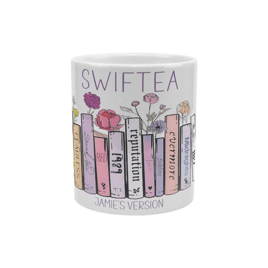 Discover Album books Swiftea mug | personalized taylor version gift | Eras tour coffee cup