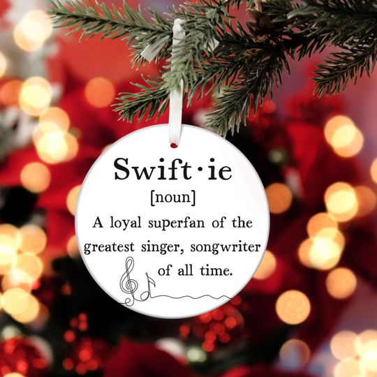 Discover taylor version Christmas Ornament, Merry Swiftmas Ornament, Eras Tour 2024 Ornament