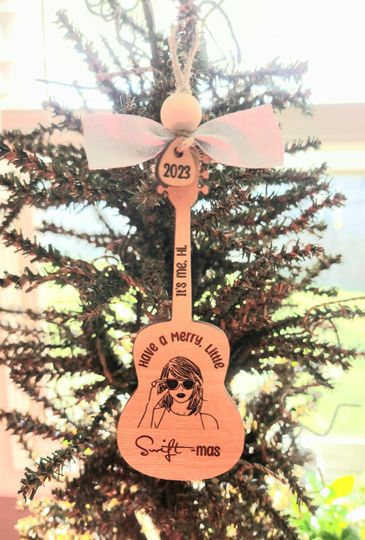 Discover Taylor ornament - Christmas - Swiftmas - Guitar - swiftiee