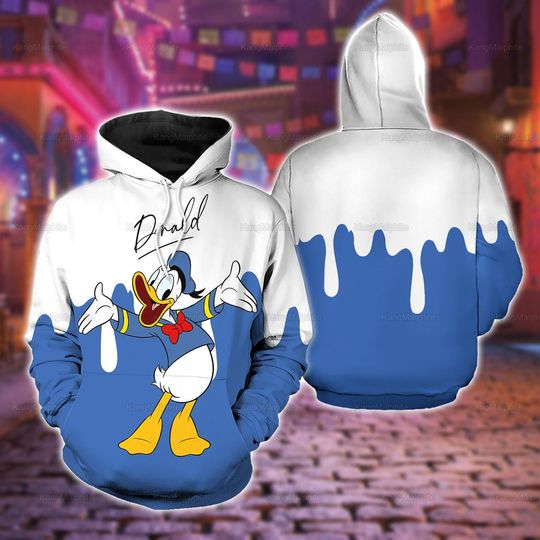 Discover Donald Hoodie, Donald Shirt, Mickey Donald Hoodie, Disney Vacation Trip Shirt, Donald Cute Cartoon Hoodie