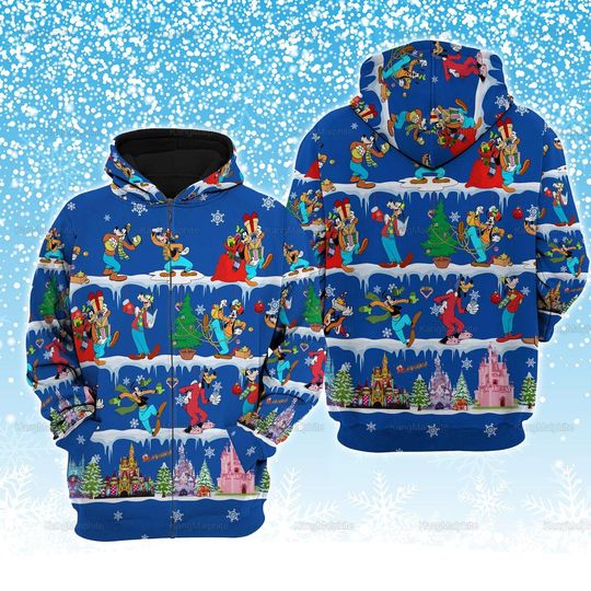 Discover Goofy Hoodie, All Over Printed Hoodie, 3D Hoodie, Disney Goofy Sweatshirt, Disney Goofy Winter Hoodie, Christmas Gift