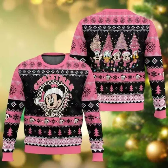 Discover Disney Minnie Mouse Christmas Ugly Sweater Family Fun For The Holidays