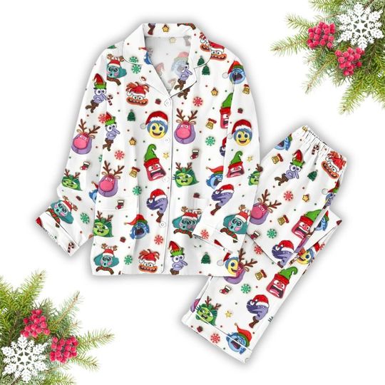 Discover Inside Out 2 Christmas Pajamas Set, Disney Women Pajamas