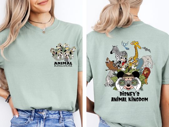 Discover Animal Kingdom Mickey and Friends Shirts, Comfort Colors Disney World Safari Tees, Family Matching T-shirts, Disney Trip Shirts