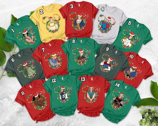 Discover Disney Prince Christmas Shirt, Disneyland Xmas Boys Trip, Disney Prince Christmas Shirt
