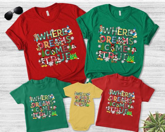 Discover Christmas Where Dreams Come True Shirt, Disney Shirt, Disney World Christmas Shirt