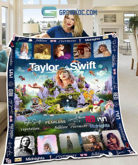Discover Taylor 10 Albums Collection Fleece Blanket
