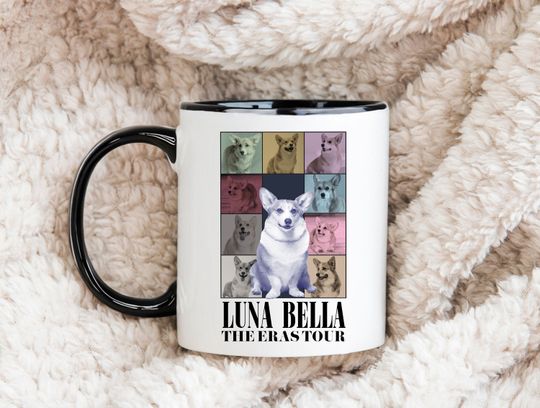 Discover Custom Era's Mug, Custom Cat Photo, Custom Pet Portrait, Funny Mugs, Cat Eras Tour