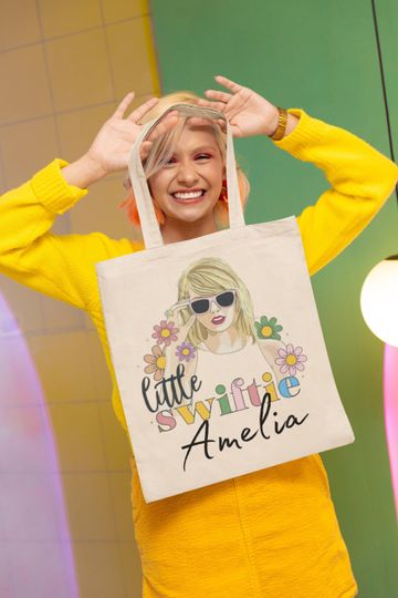 Discover Tay Tay Personalized Tote Bag, Eras Tour Bag, taylor version Tote Bag, Electro Pop Tote Bag