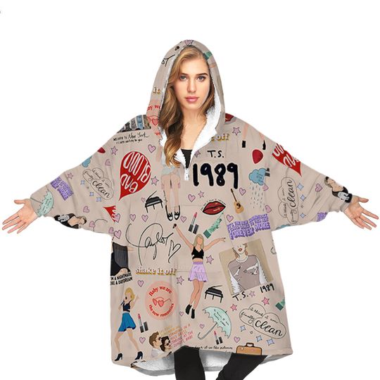 Discover Taylor Blanket Hoodie, Blanket Hoodie ERAS Tour Taylor 1989