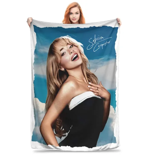 Discover Sabrina Carpenter Eras Tour 2024 Throw Blanket for Couch Singer Espresso Fuzzy Soft Plush Blanket