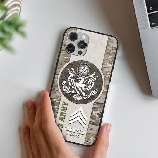 Discover Customized US Military Camouflage Pattern Phone Case