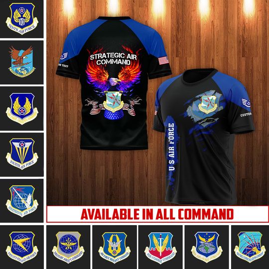 Discover Custom 3D USAF Command Shirt
