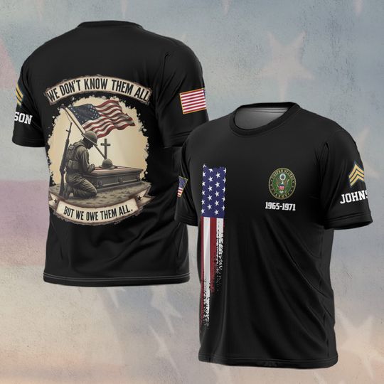 Discover We Don’t Know Them All, But We Owe Them All 3D shirt