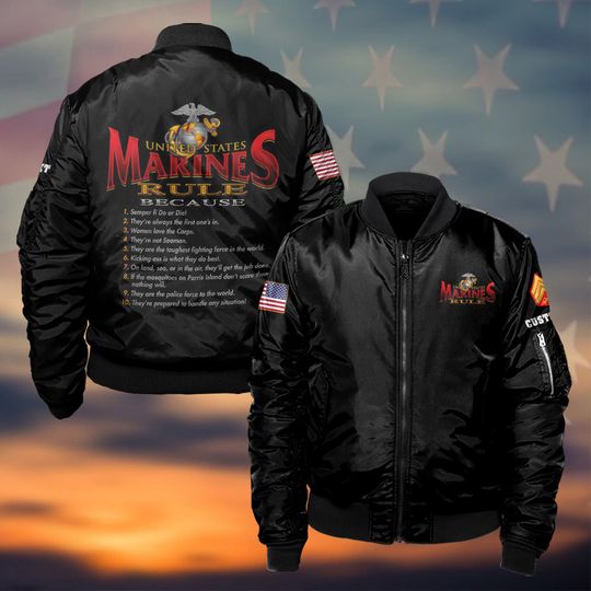 Discover Customized U.S Marines Bomber Jacket