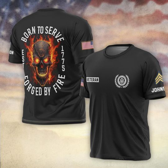 Discover Born to Serve – Forged by Fire T-Shirt