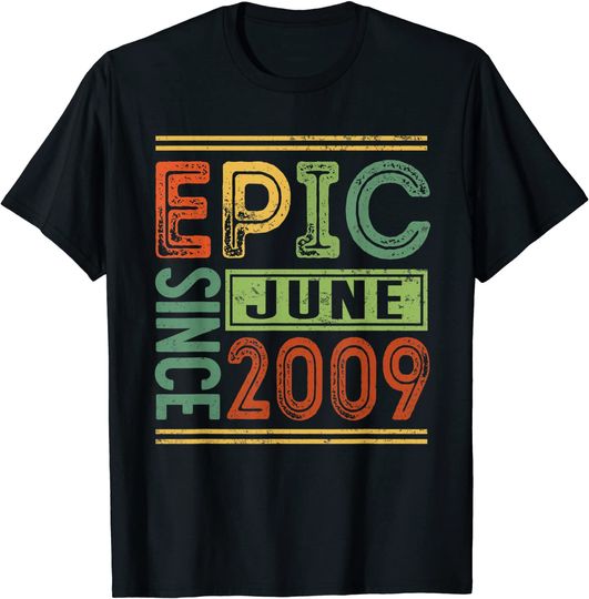 Discover Epic Since June 2010 11 Birthday Outfit Epic Birthday T-Shirt