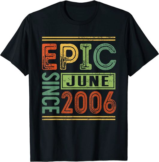 Discover Epic Since June 2007 14 Birthday Outfit Epic Birthday T-Shirt