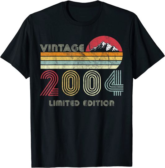 Discover 17 Year Old Gifts Vintage 2004 Limited Edition 17th Birthday T-Shirt
