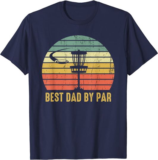 Discover Mens Best Dad By Par Funny Disc Golf Gift For Men Father's Day T-Shirt