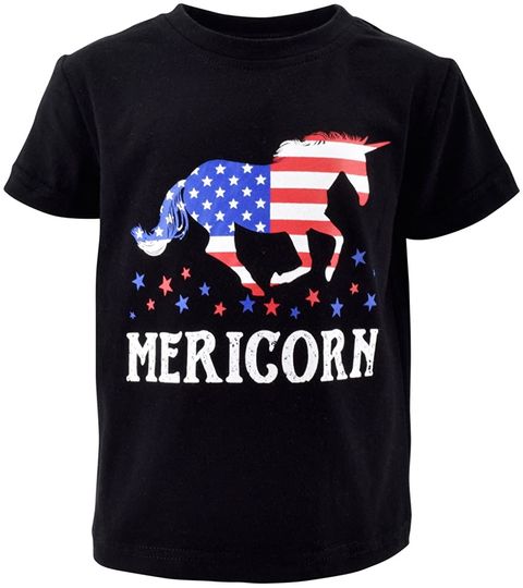 Discover Unique Baby Girls American Unicorn 4th of July Shirt