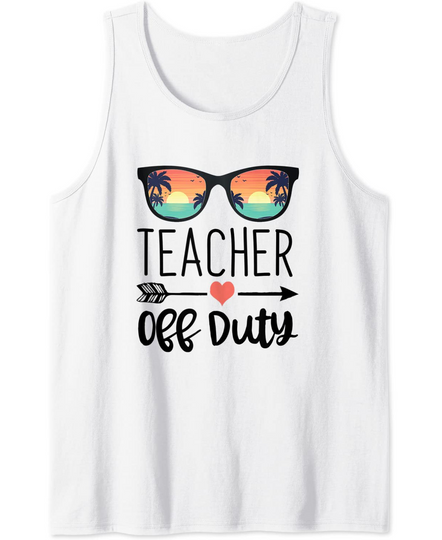 Discover Teacher Design Sunglass Teacher Off Duty Tank Top