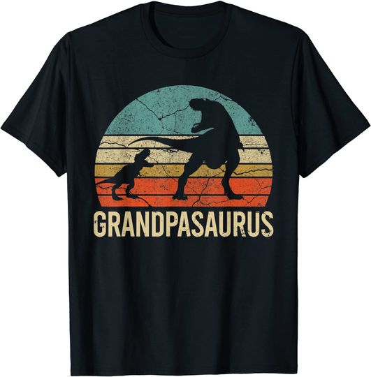Discover Grandpa dinosaur 1 Grandson Men christmas Gift Father's Day T-Shirt