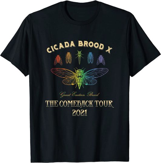Discover Cicada Men's T Shirt Brood X The Comeback Tour 2021