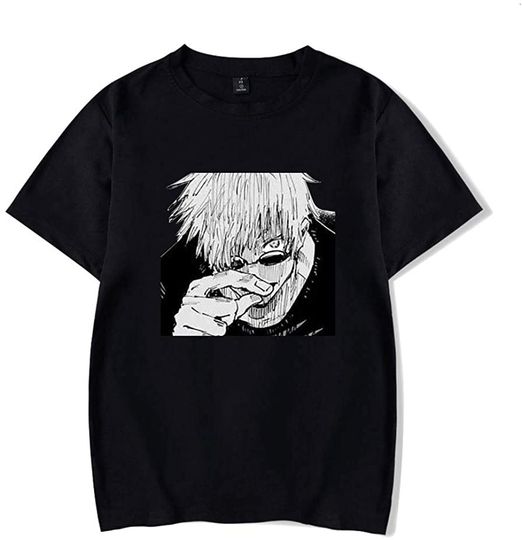 Discover Anime Short-Sleeved T-Shirt Printed Fashion Sleeve Crewneck Classic Tee Tops