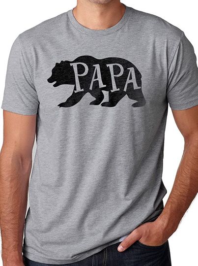 Discover Mens Papa Bear T-Shirt Husband Shirt Dad Gift Funny T-Shirt