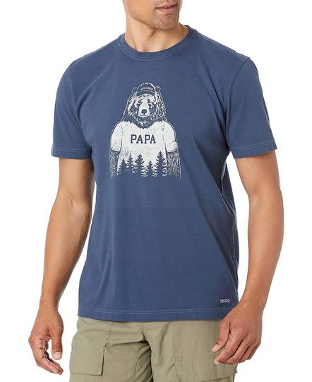 Discover Men's Crusher Graphic T-Shirt Papa Bear