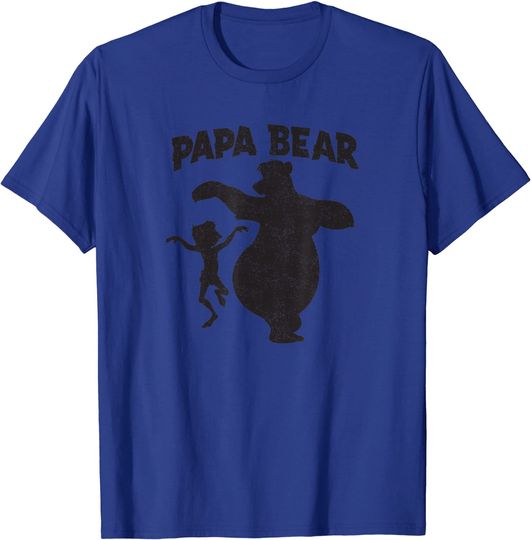 Discover Mens Disney Jungle Book Papa Bear Father's Day T-Shirt